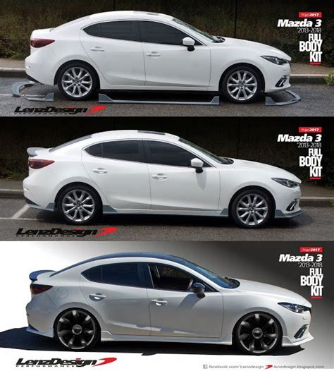 Mazda Bm Axela Lenzdesign Bodykit Spoilers