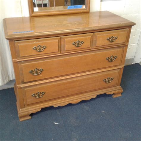 Lot Detail Vintage Bassett Chimney Corners Dresser With Mirror