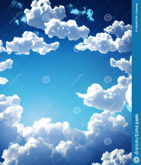 Moving Clouds and Skies Background Stock Illustration - Illustration of nature, horizon: 269453796