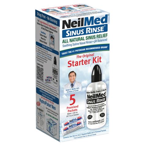 Sinus Rinse Starter Kit With 5 Packets NeilMed Medical Professionals