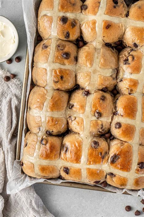 Choc Chip Hot Cross Buns Eight Forest Lane