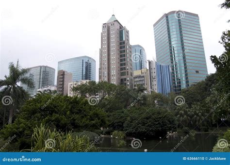 Kowloon park Hong Kong stock photo. Image of travel, office - 63666110