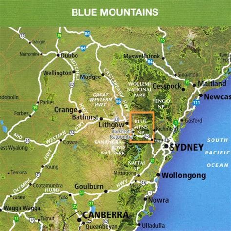 Blue Mountains North Outdoor Recreation Guide Bushwalking Sv Maps