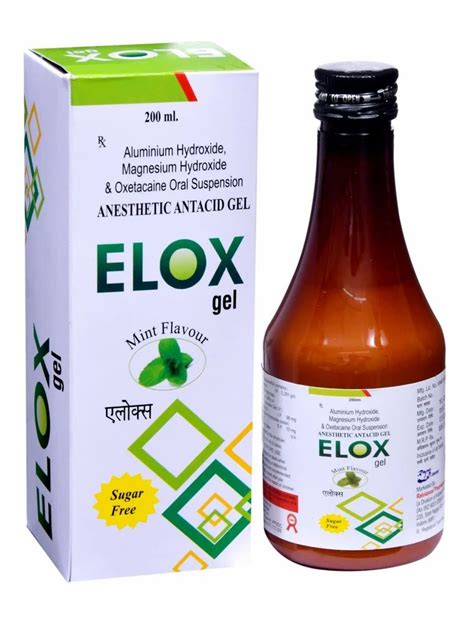 Aluminium Hydroxide Magnesium Hydroxide Oxetacaine Oral ELOX GEL At Rs