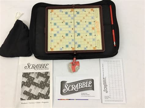 Scrabble Game Folio Edition Travel Zipper Case Hasbro Ebay