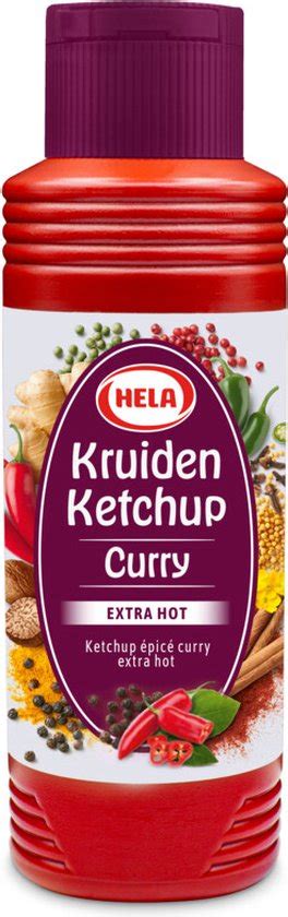 Hela Kruidenketchup Curry Extra Heet Ml Doos Fles Bol