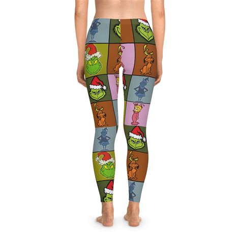 Grinch Leggings Christmas is Mine Yoga Leggings Stretchy Leggings ...