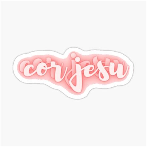 Cor Jesu Academy Neon Sticker For Sale By Isabellemarie Redbubble