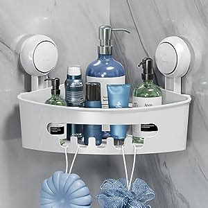 TAILI Corner Shower Caddy Suction Cups Heavy Duty Small Bathroom Shower