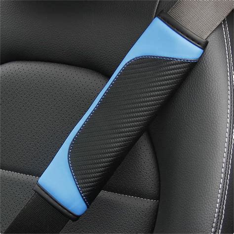 Amazon Auceli Pcs Car Seat Belt Cover Carbon Fiber Safety