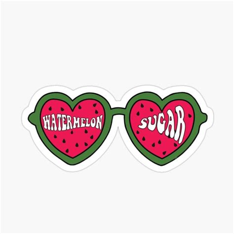 Sticker Mit Watermelon Sugar Sunglasses Von Hiwatermelon Harry