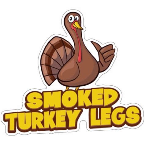 Signmission 12 In Smoked Turkey Legs Decal Concession Stand Food Truck