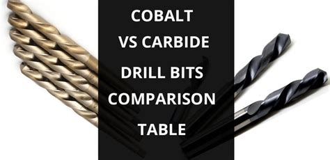 Cobalt Vs Carbide Drill Bits Which Are Better And What Is The Difference