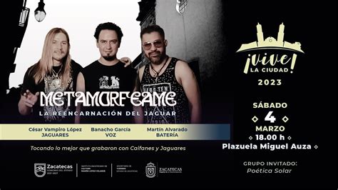 Metamorféame tributo a Caifanes y Jaguares en Vive la Ciudad