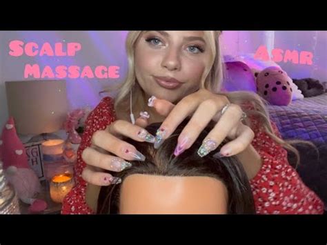 Asmr Scalp Massage Hair Brushing Real Sounds Hair Oil On Scalp