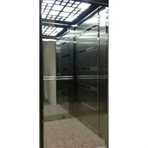 Stainless Steel Geared Automatic Passenger Lift Max Persons Capacity