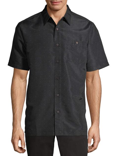 George Men S And Big Men S Short Sleeve Microfiber Shirt Up To 5XL