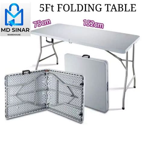 Md Sinar X Ft Folding Table Garden Table Bazzar Meja Lipat Heavy