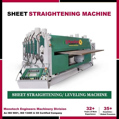 Mild Steel Sheet Metal Straightening Machine Automation Grade Fully