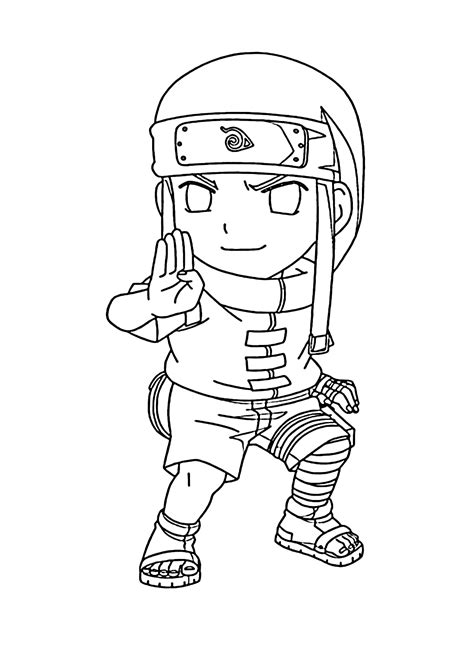 Coloriage Neji Hyuga Naruto Coloriages Gratuits Imprimer