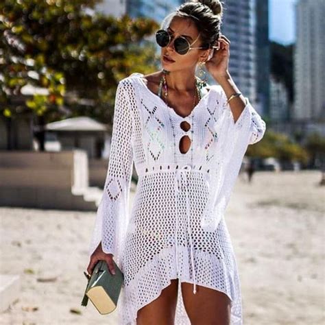 Tunic Long Pareos Bikinis Cover Ups Swim Cover Up Swimsuit Beach