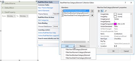 Design Time Filter View Telerik UI For WinForms