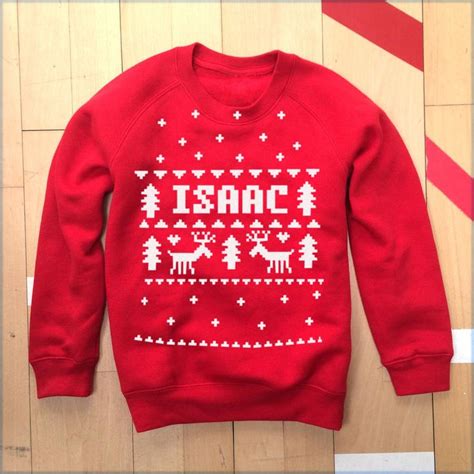 Personalised fairisle kids jumper ⋆ Children's Jumpers, Christmas ...