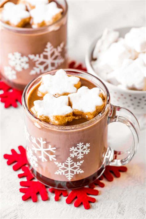 Hot Chocolate With Marshmallows And Whipped Cream