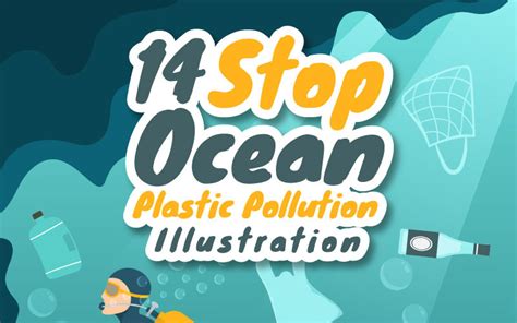 14 Stop Ocean Plastic Pollution Illustration