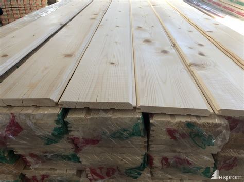 Kd European Spruce Wooden Cladding 17 Mm X 140 Mm X 6000 Mm