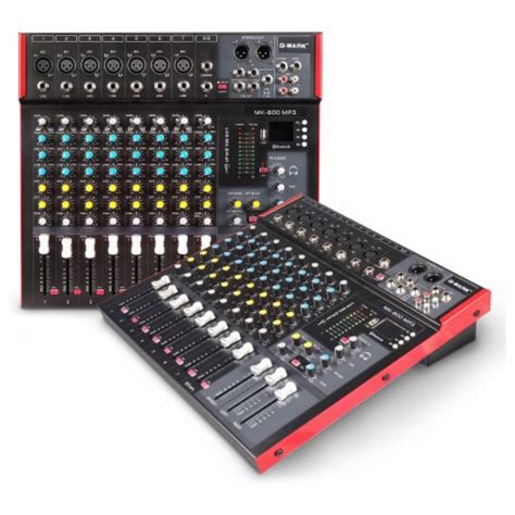 G MARK MK800MP3 Professional Stage 8 Channel Audio Mixer Console With