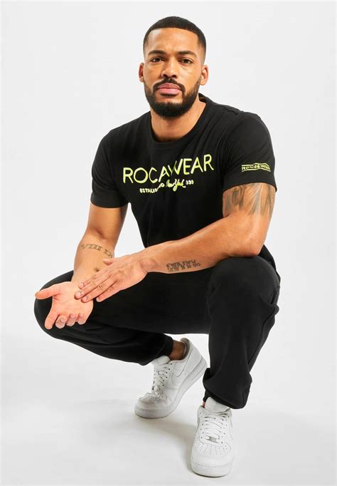 Rocawear Neon Print T Shirt Black Zalandode