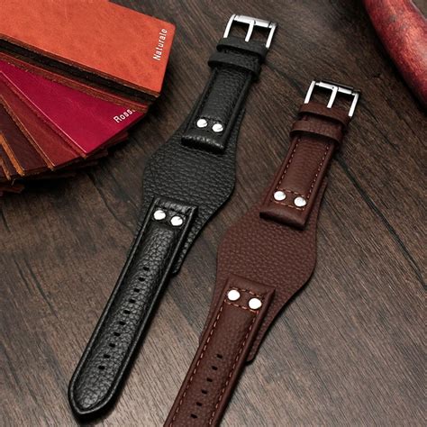 22mm Genuine Leather Watchband Strap With Mat For Fossil Ch2891 Ch3051 Ch2564 Ch2565 Watch Band