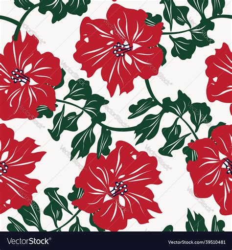 Floral Seamless Pattern Design Royalty Free Vector Image