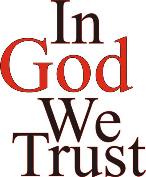 In God We Trust Transparent Gold In God We Trust Logo Clipart Full