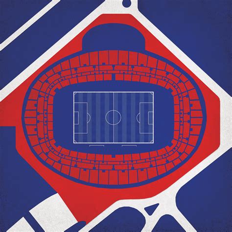 Parc des Princes Map Art - City Prints