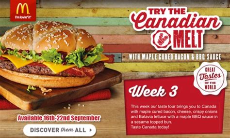 Mcdonalds The Canadian Melt Burger Price Review And Calories