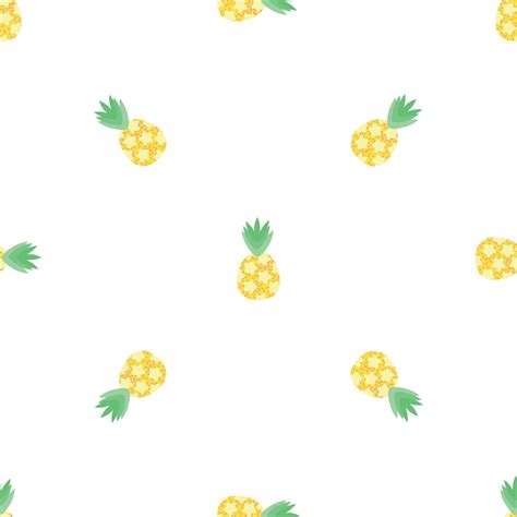 Pineapple Fruit Pattern Seamless Vector 19083899 Vector Art At Vecteezy