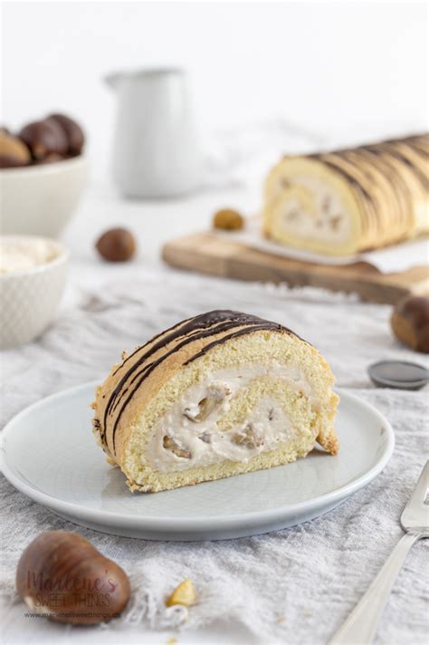 Marroni Roulade Marlenes Sweet Things