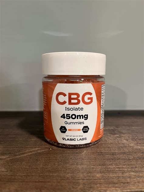 Vlasic Labs Cbg Isolate Gummies 450mg Orange 30ct Empire Cannabis Clubs Dispensary