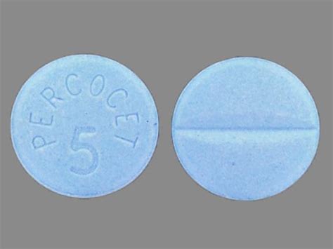 Percocet 5 Pill Blue Round 11mm Pill Identifier