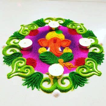 Ganesh Chaturthi Rangoli To Celebrate Ganpati