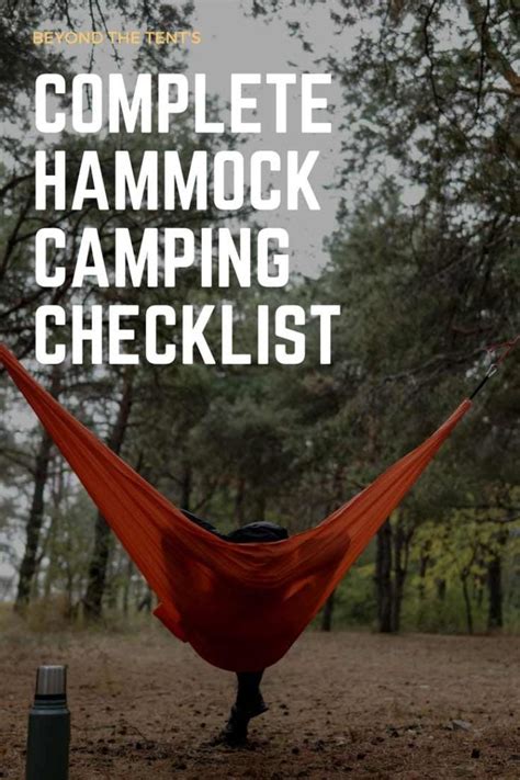 The Complete Hammock Camping Gear Setup and Checklist