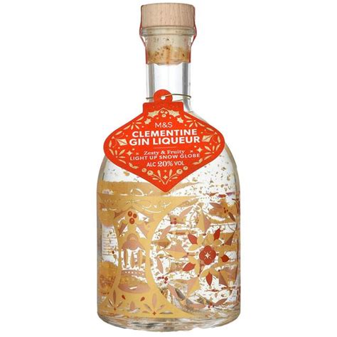 M&S Clementine Light Up Snow Globe Gin Liqueur | Ocado