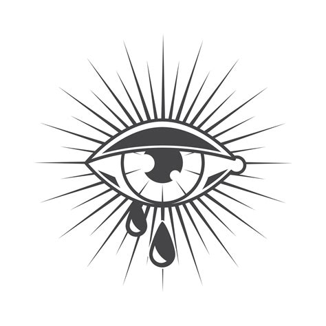 Tattoo Crying Eye Vector Art At Vecteezy