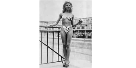 Showgirl Micheline Bernardini Modelled The First Bikini Designed By