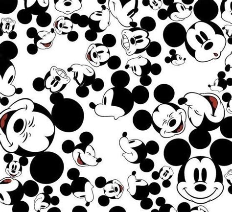 Mickey Pattern Mickey Mouse Fabric Disney Fabric Mickey Mouse Art