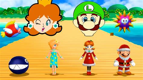 Mario Party Step It Up Rosalina Vs Mario Vs Daisy Vs Chain Chomp