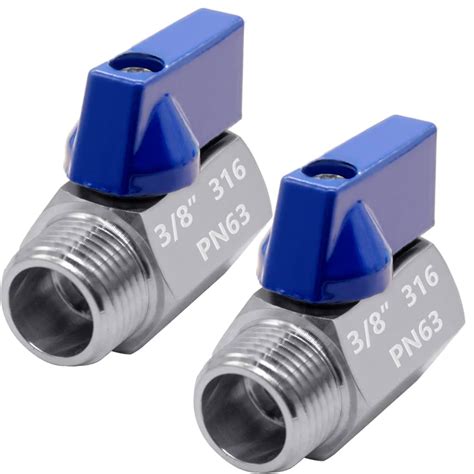 Beduan 3 8 Mini Ball Valve Stainless Steel Female X Male Npt Thread