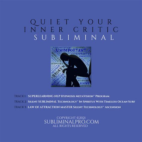 Quiet Your Inner Critic Subliminal Subliminal Pro™ Audio